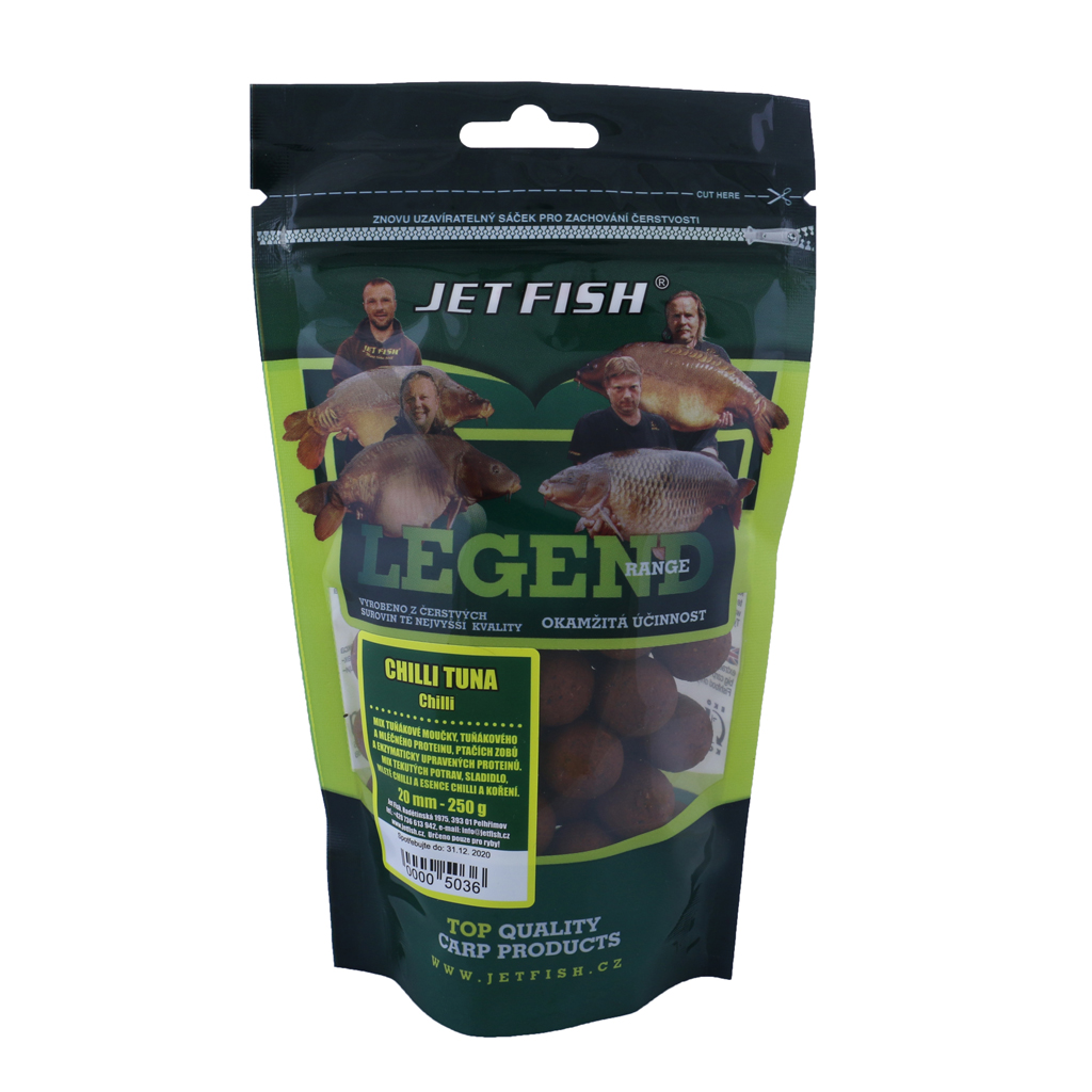 Jet Fish Legend Range Boilie 24mm 250g Chuť: Bioenzym Fish Losos/Asafoetida