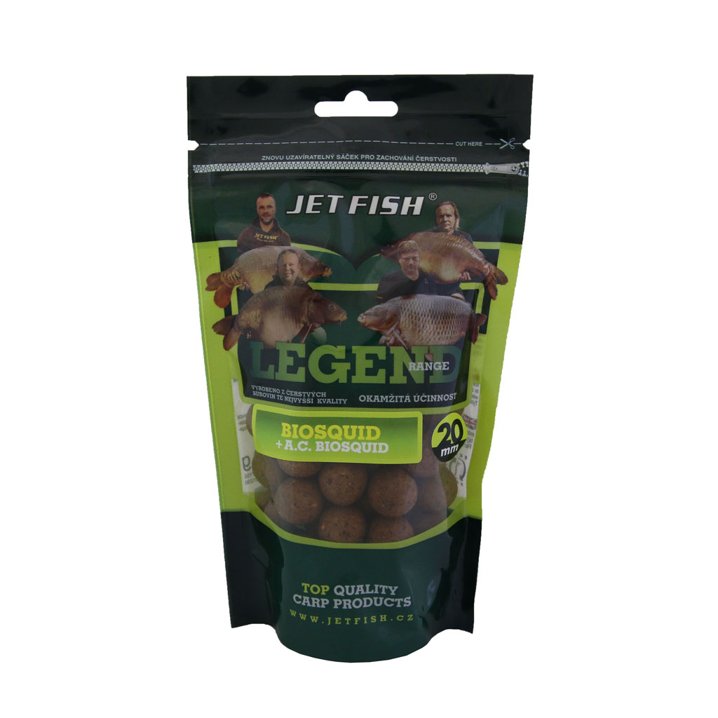 Jet Fish Legend Range Boilie 20mm 250g Chuť: Žlutý impuls Ořech/Javor