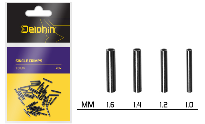 Delphin Single CRIMPS /40ks Varianta: 1.6mm