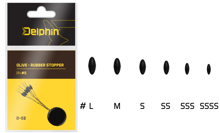 Olive - Rubber stopper vel. SSSS Varianta: SSSS