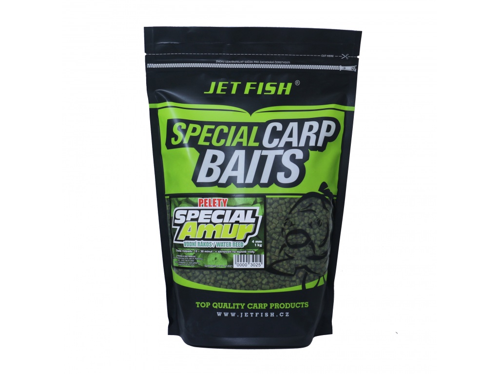 Jet Fish Special Amur Peletky 1kg 4mm - VODNÍ RÁKOS
