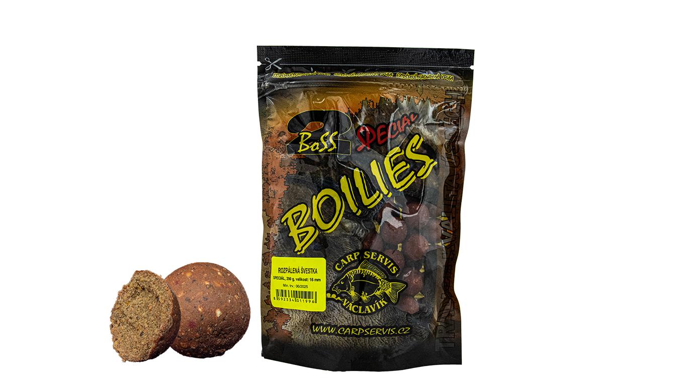 Václavík Boilies boss2 200g 16mm - ROZPÁLENÁ ŠVESTKA
