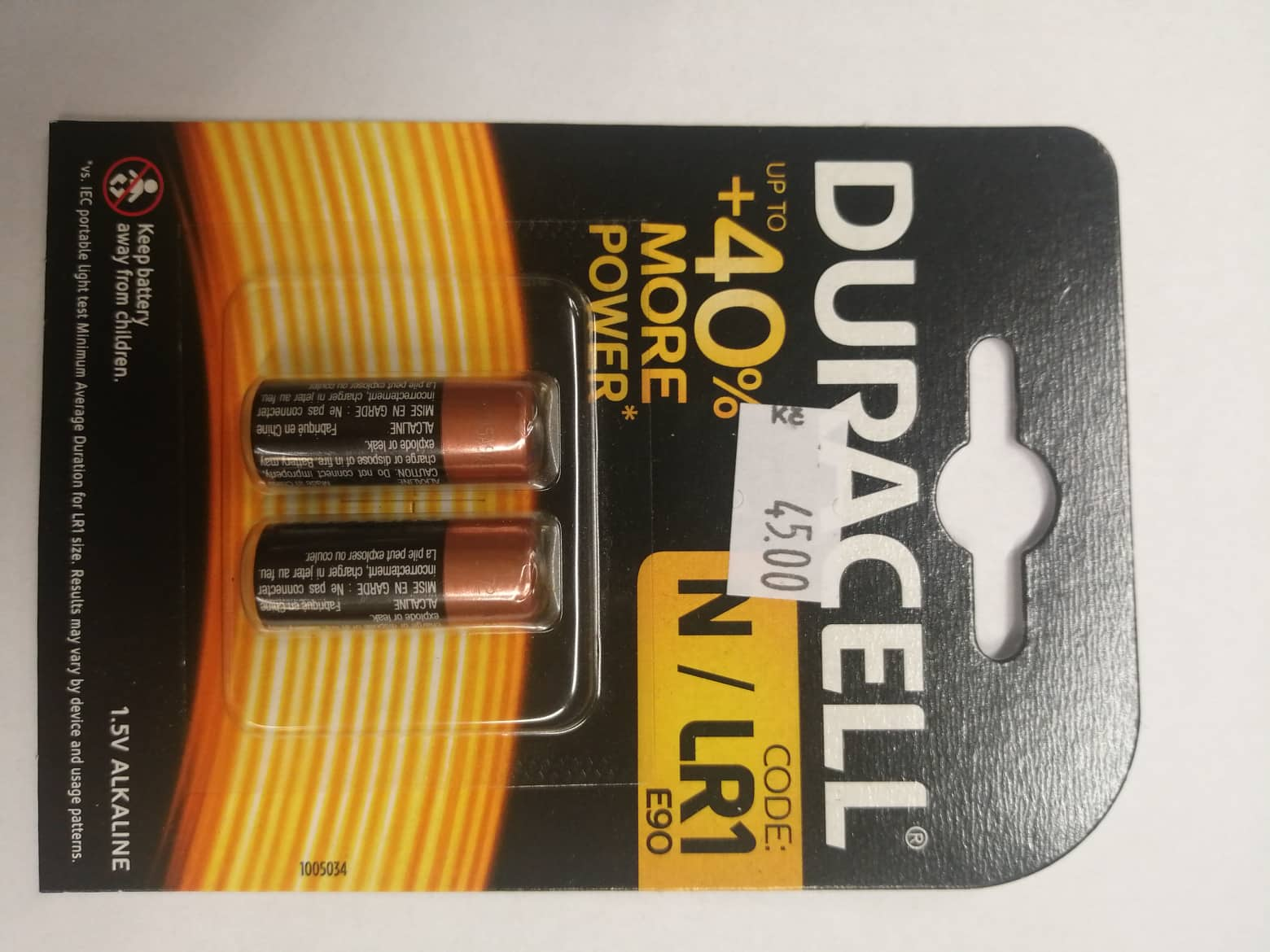 Duracell MN9100/LR1 1,5V B2 alk.baterie 2ks