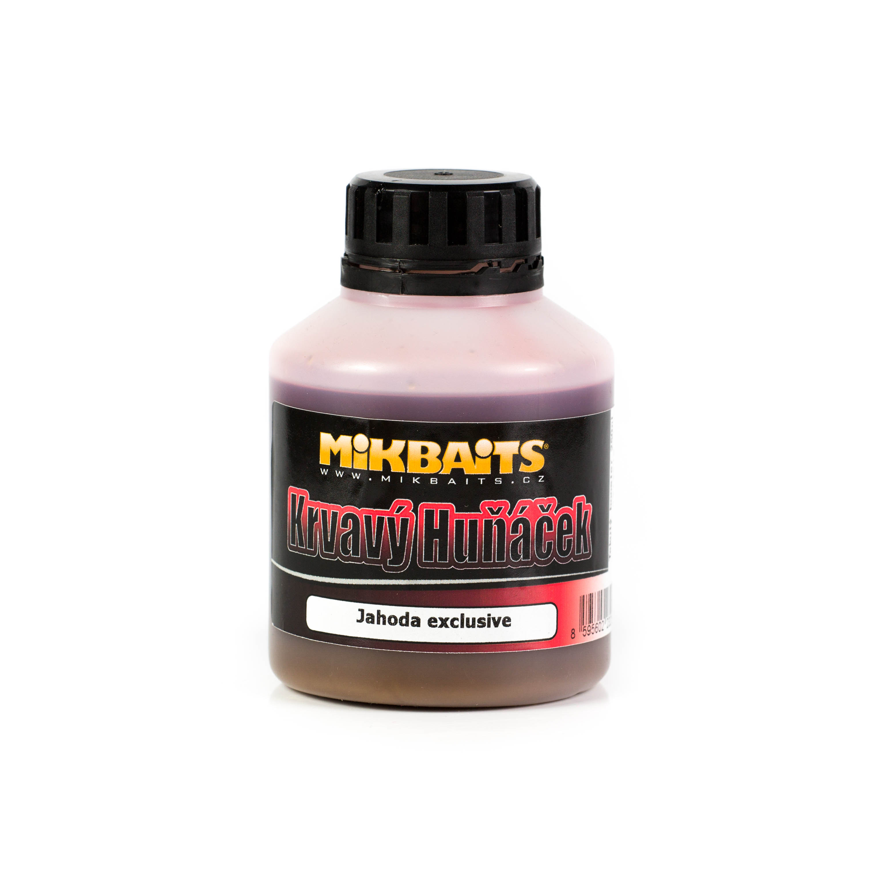 Mikbaits Krvavý Huňáček booster 250ml Jahoda exclusive
