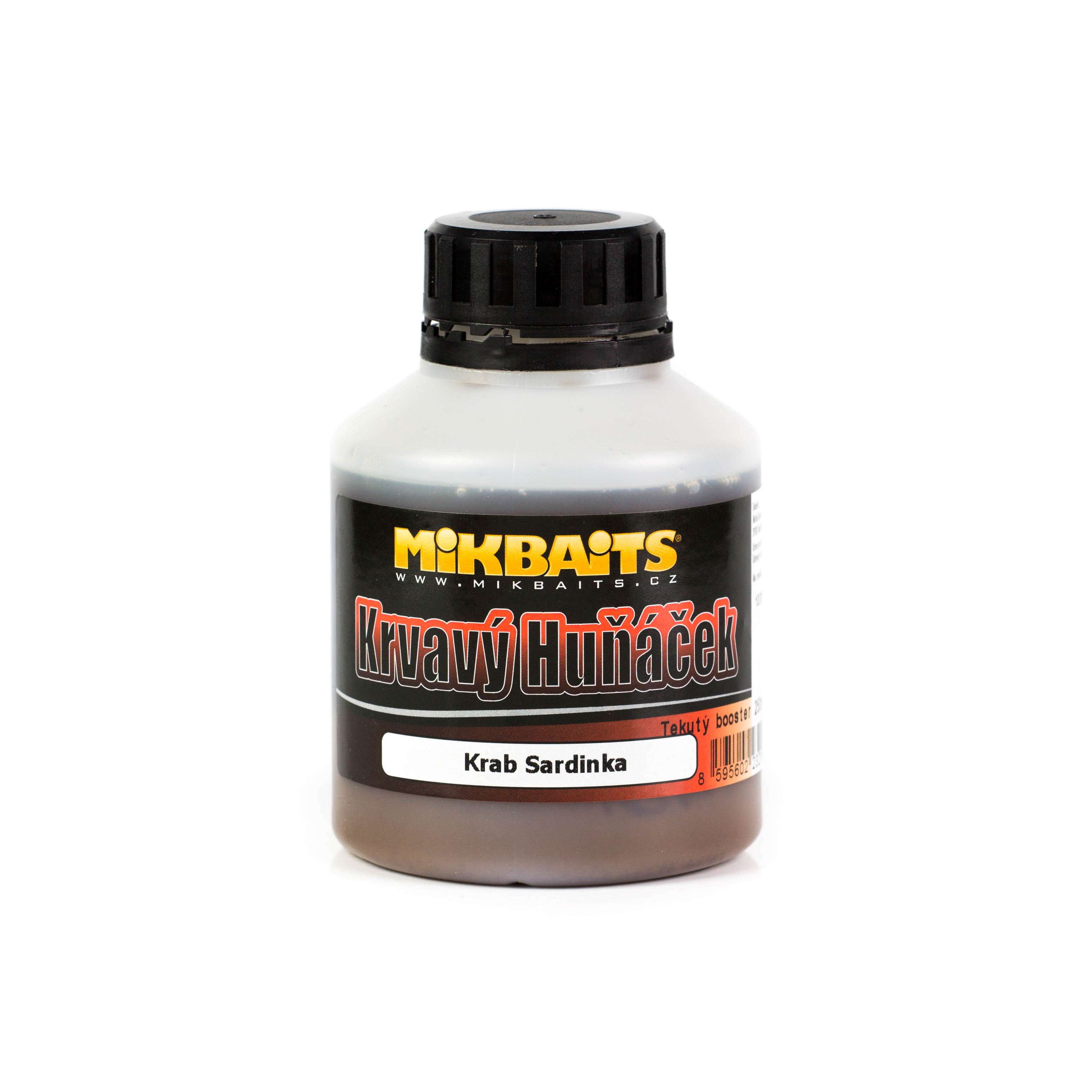 Mikbaits Krvavý Huňáček booster 250ml Krab Sardinka