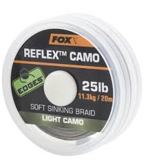 Fox Edges Reflex Sinking camo 25lb 20m - pletená šňůrka