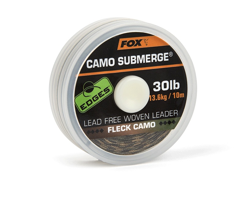 Fox Submerge Fleck Camo 30lb 10m - Bezolovnatá šňůrka