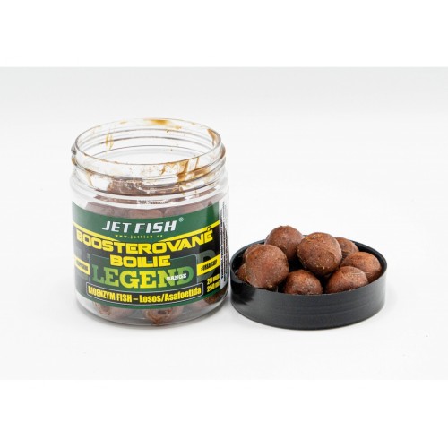 Jet Fish Legend Range Boosterované Boilie 120g 20mm - BIOENZYM FISH LOSOS/ ASAFOETIDA