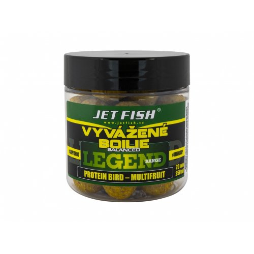 Jet Fish Legend Range Vyvážené Boilie 20mm 250ml - PROTEIN BIRD MULTIFRUIT