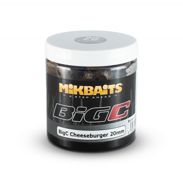 Mikbaits BiG boilie v dipu 250ml - BigC Cheeseburger 20mm