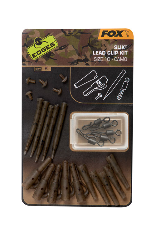 Fox Edges Camo Slik Lead Clip Kit 5ks