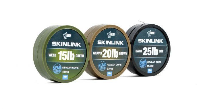 Nash ztužená šňůrka SkinLink Semistiff 15LB Weed
