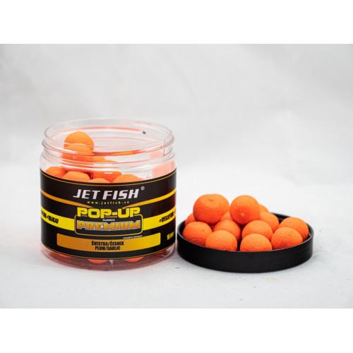 Jet Fish Premium Classic Boilie Pop-up 16mm - ŠVESTKA/ČESNEK
