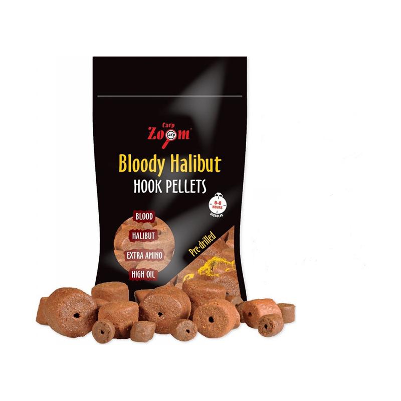 BLOODY HALIBUT HOOK PELLETS - S OTVOREM - 150 G/8 MM