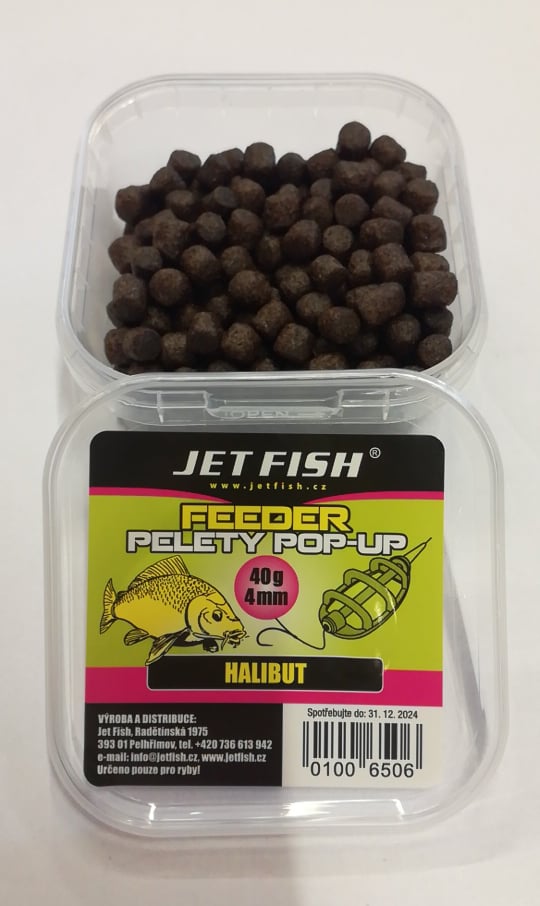 Jet Fish Feeder Pelety pop-up 4mm 40g Halibut