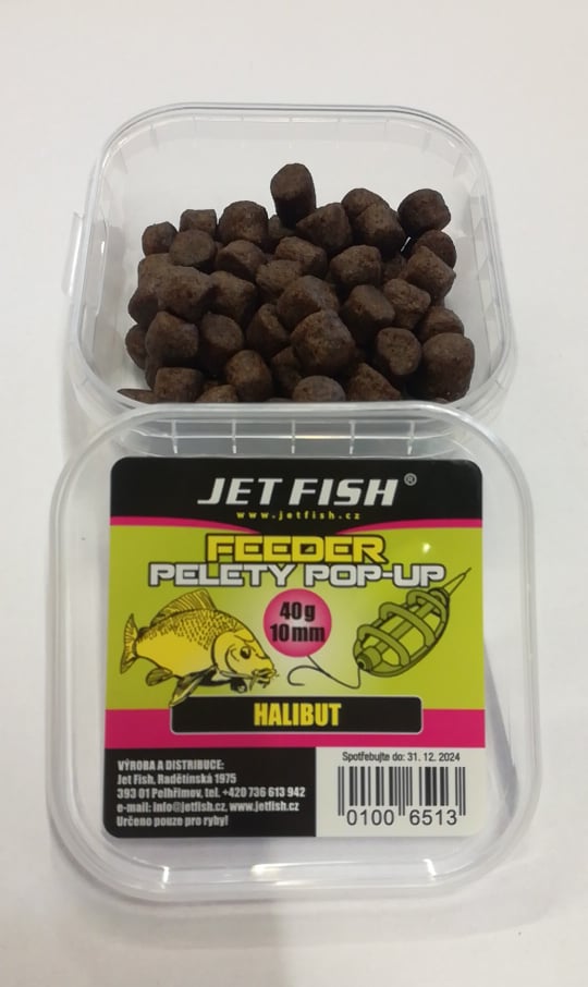 Jet Fish Feeder Pelety pop-up 10mm 40g Halibut