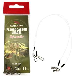 Falcon Fluorocarbon Leader 25cm - 2 ks 9kg