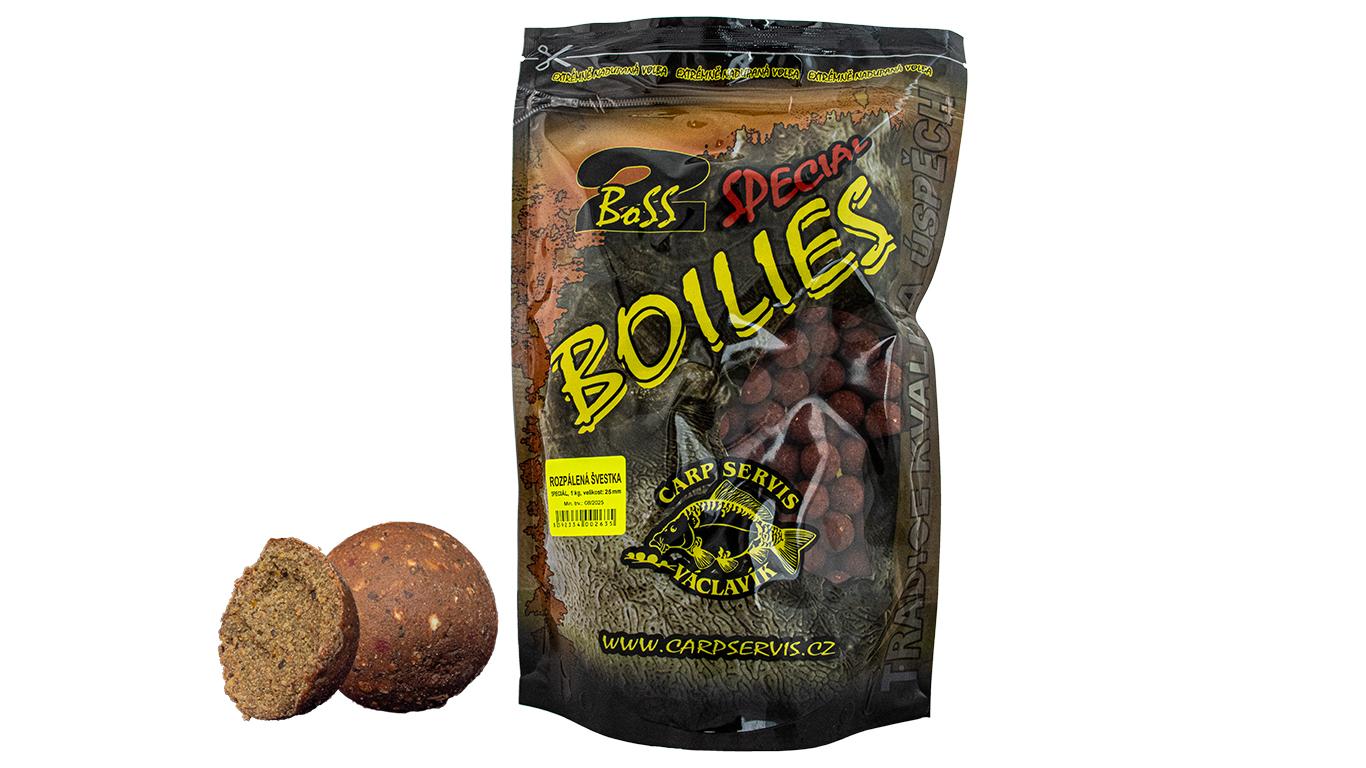 Václavík Boilies Boss2 SPECIÁL - 1 kg/20 mm/Rozpálená švestka