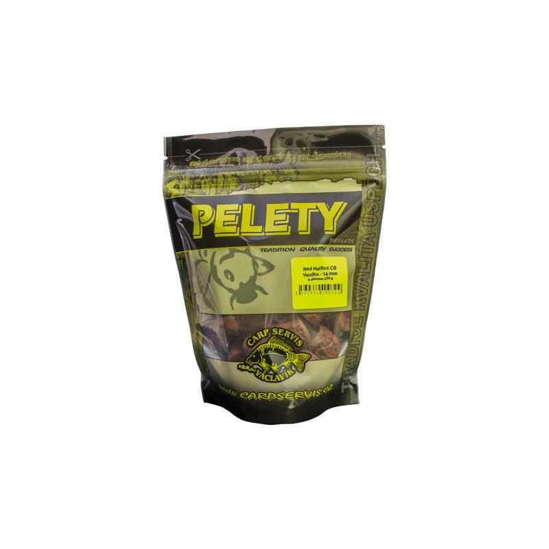 RED HALIBUT CS PELETY S OTVOREM - OCHUCENÉ - 200 G/14 MM/VANILA