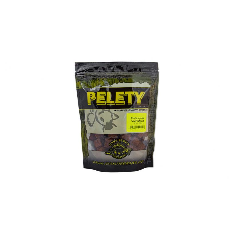 PELETY V OBALU - 200 G/15 MM/OLIHEŇ A1
