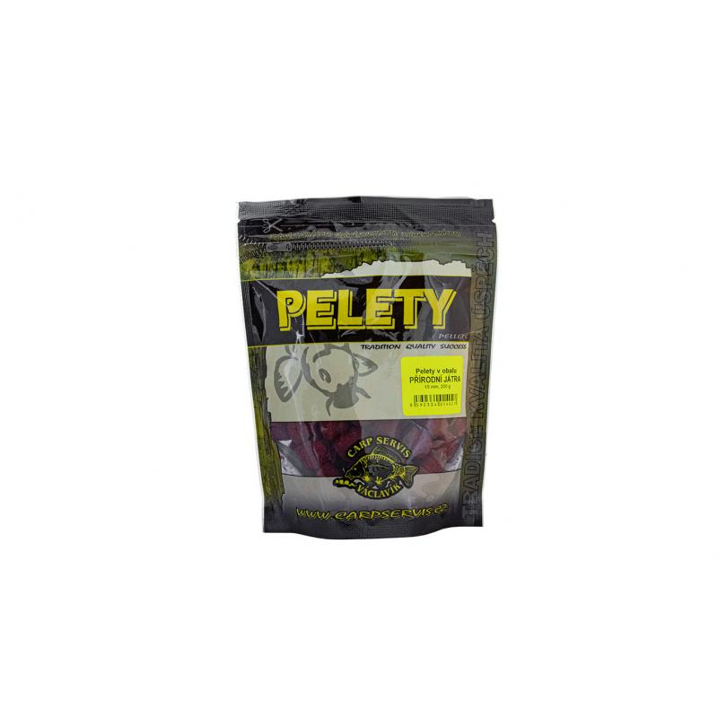 PELETY V OBALU - 200 G/15 MM/PŘÍRODNÍ JÁTRA