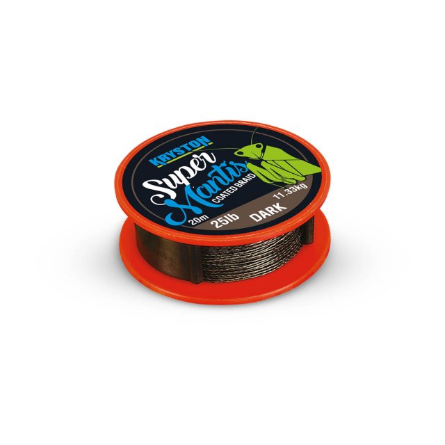 Kryston potahované šňůrky - Super Mantis Green 25lb 20m