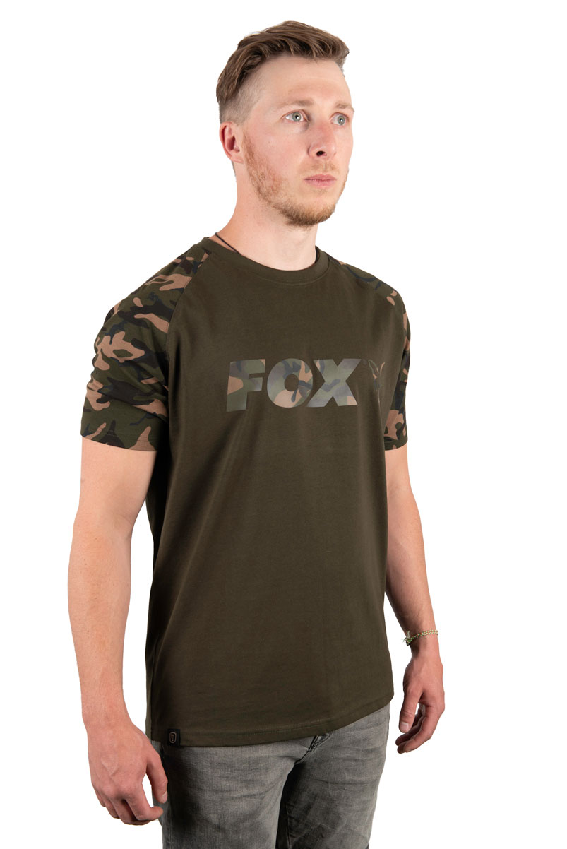 Fox Triko Reglan Camo/Khaki Chest Print T-shirt vel. XXL
