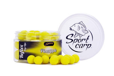 SPORTCARP PLOVOUCÍ BOILIES REFLEX PINEAPPLE (ANANAS - ŽLUTÁ) 15 MM