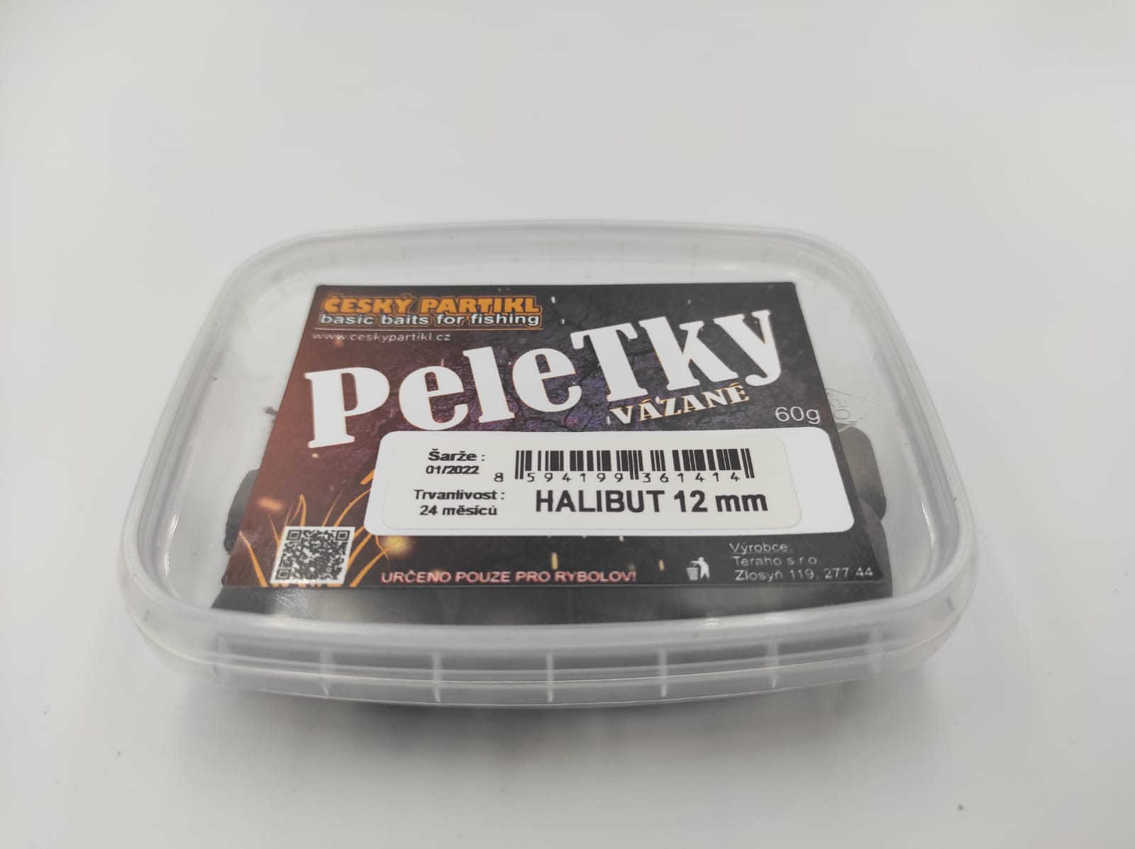 Český partikl Peletky vázané 60 gr - HALIBUT