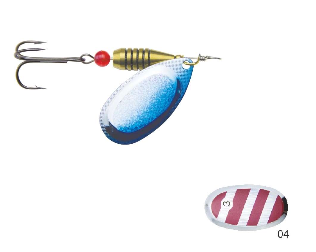 Mistrall rotační třpytka CALIRO vel. 3, 6g, barva 06
