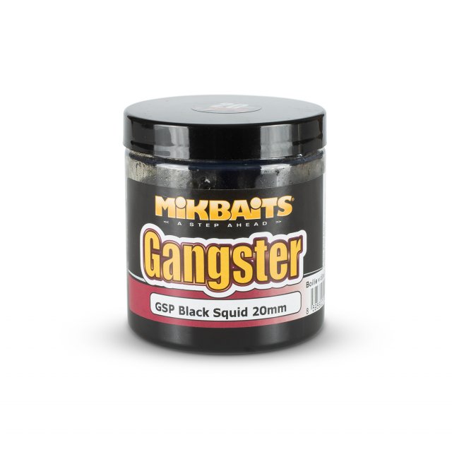 Mikbaits Gangster boilie v dipu 250ml - GSP Black Squid 20mm