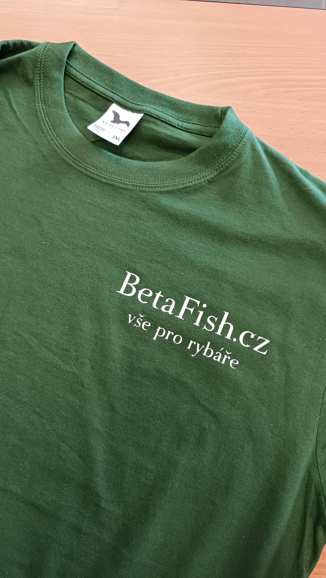 Betafish Triko s logem vel. XL - Barva Lahvově zelená