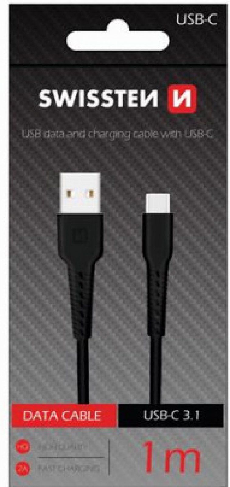 SWISSTEN datový kabel USB-A / USB-C , délka 1,0 m