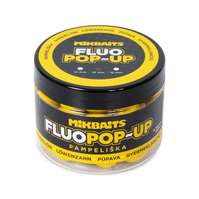 Mikbaits Plovoucí fluo boilie 150ml - Pampeliška 14mm