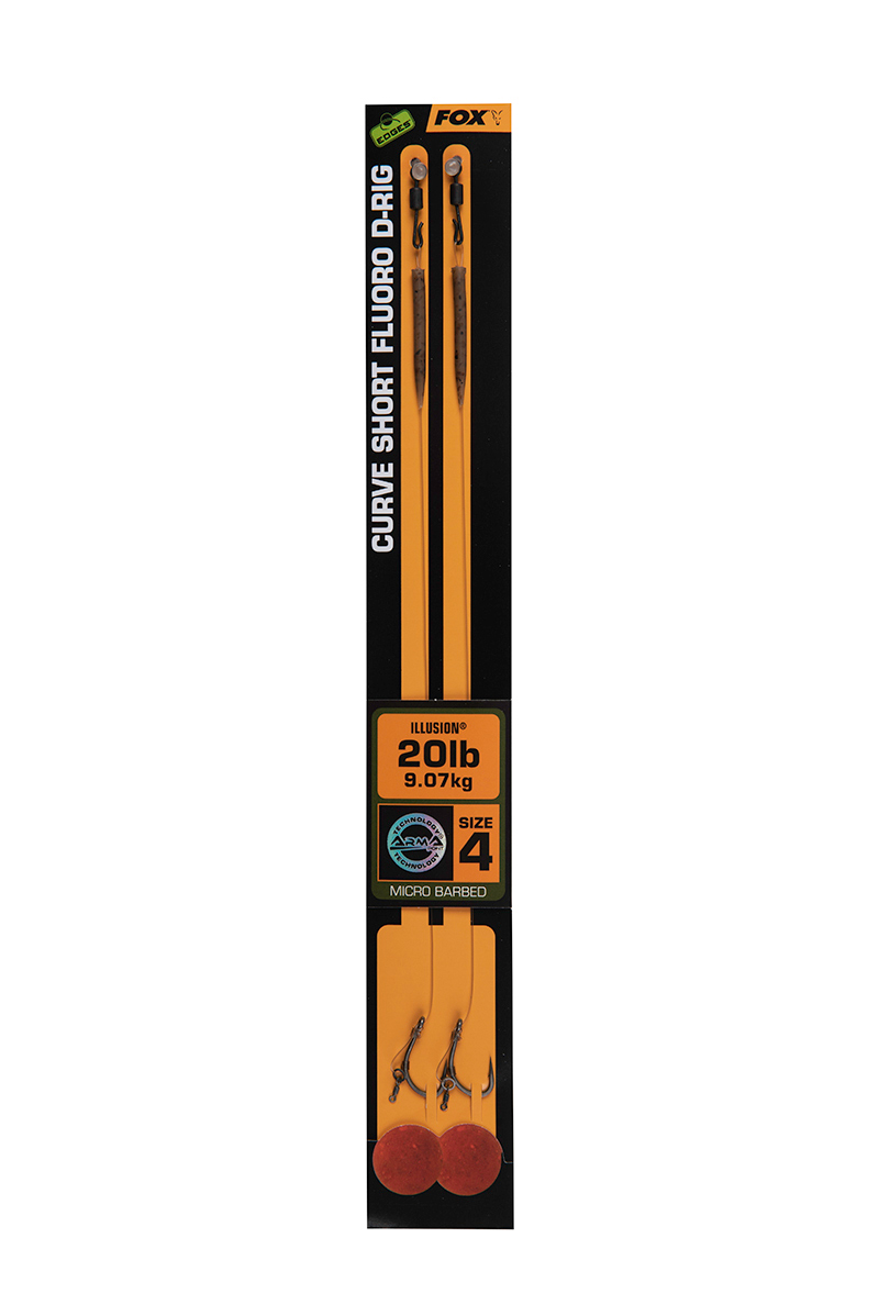 Fox Edges Curve Short Fluoro D-Rig 4 - 20lb Illusion x 2
