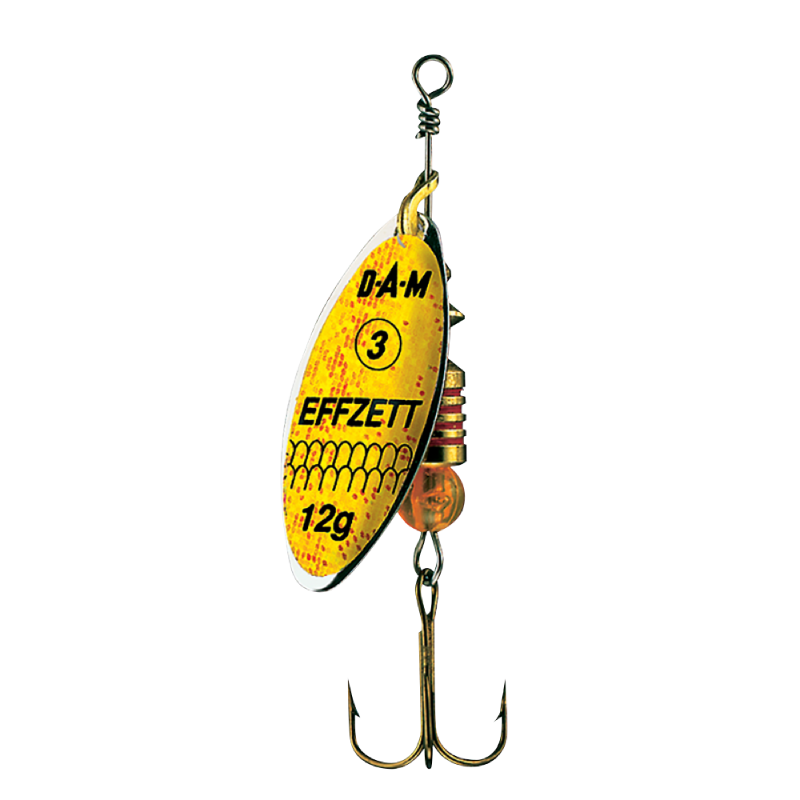 Dam Třpytka PREDATOR SPINNER #0 3G SINKING REFLEX YELLOW