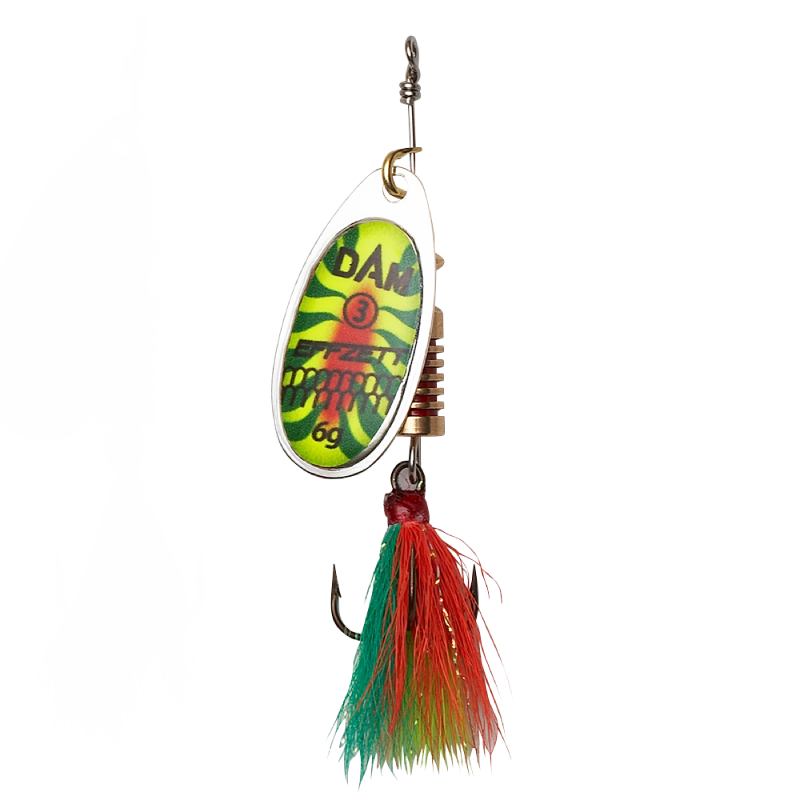 Dam Třpytka STANDARD DRESSED SPINNER #3 6G SINKING FIRESHARK