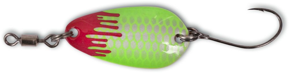 Magic Trout Plandavka 2G 2,5CM STŘÍBRNÁ/ZELENÁ BLOODY LOONY SPOON 1 KUS