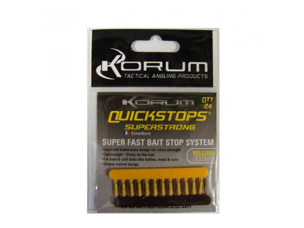 Korum Nekonečná zarážka Quickstops žluté/hnědé