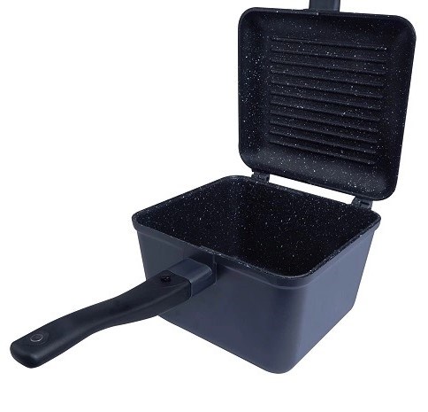 RidgeMonkey Pánev Connect Deep Pan and Griddle Granite Edition
