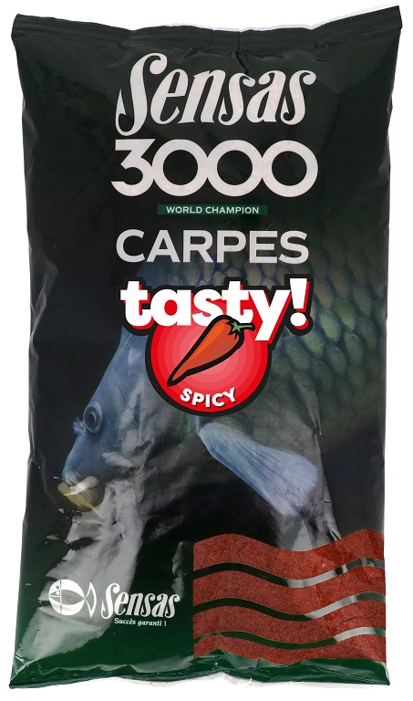 Sensas 3000 Carp Tasty Krmítková směs 1kg - Koření Robin red