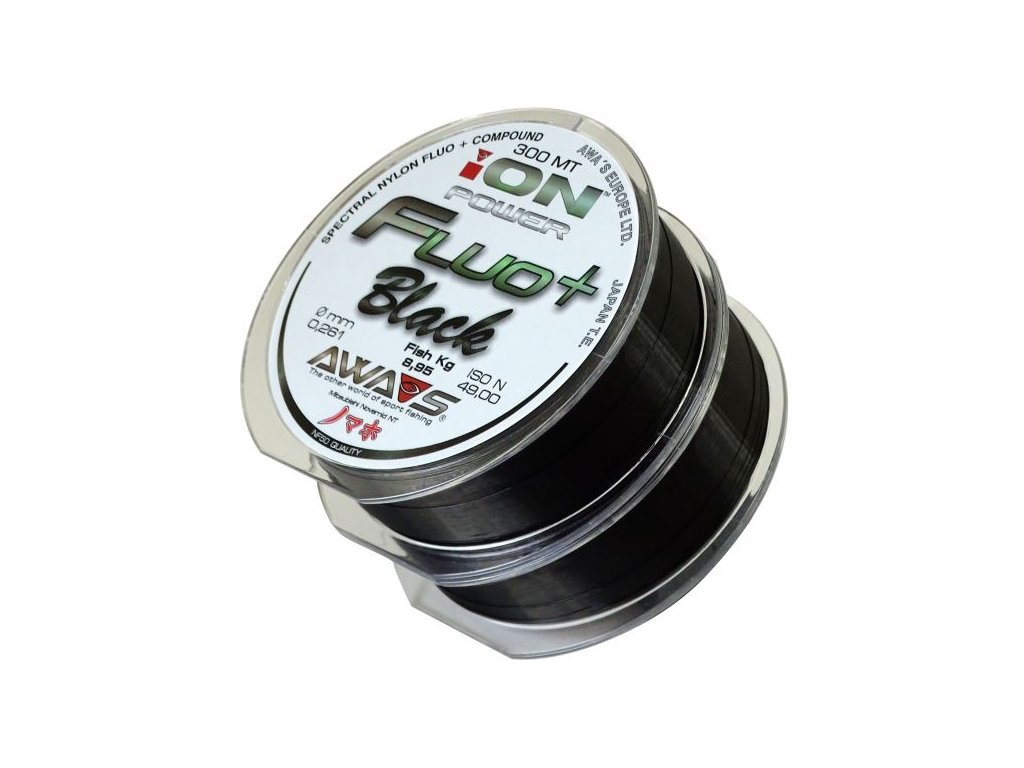 Awa-shima Ion Power Fluo+ Black 2x300m 0,261mm / 8,95 kg