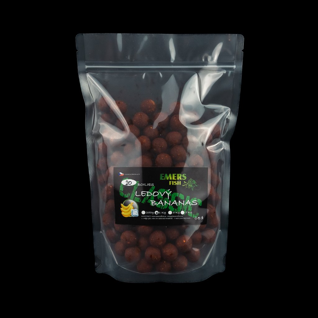 EMERS FISH CLASSIC BOILIE Ledový Bananas 0,25kg 20mm