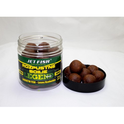 Jet Fish 250ml-24mm Legend Range - Rozpustné boilie : BIOENZYM FISH - LOSOS