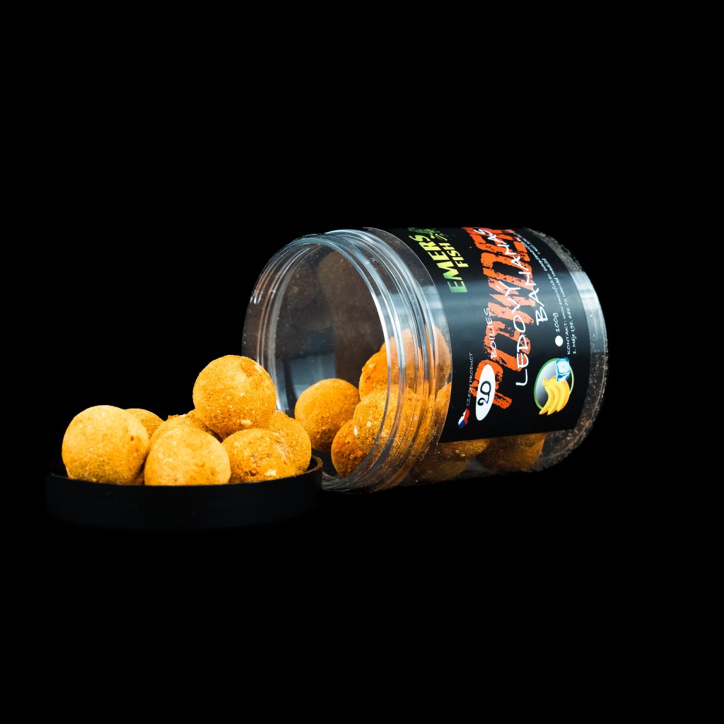Emers Fish Powder Boilie Ledový Bananas 20mm 100g
