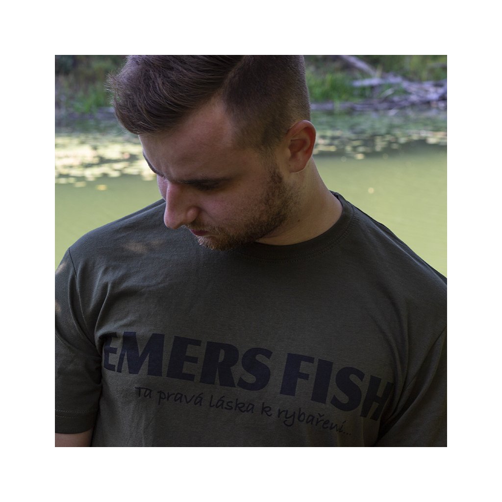 Emers Fish TRIČKO - OLIVA vel XXL