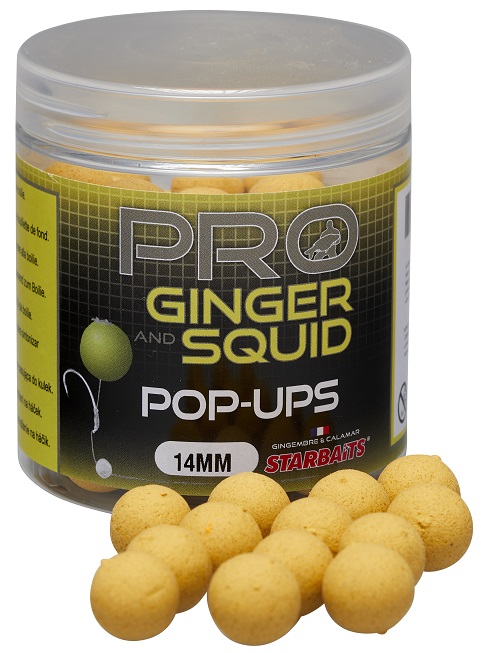 Starbaits Pro Ginger Squid Boilie plovoucí 80g 14mm
