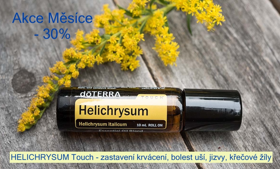 HELICHRYSUM Touch - zastavení krvácení, bolest uší, jizvy, křečové žíly