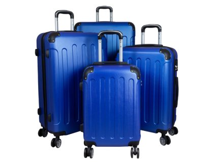 Blue set of suitcases 4 pcs