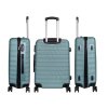 Set of turquoise suitcases 3 pcs